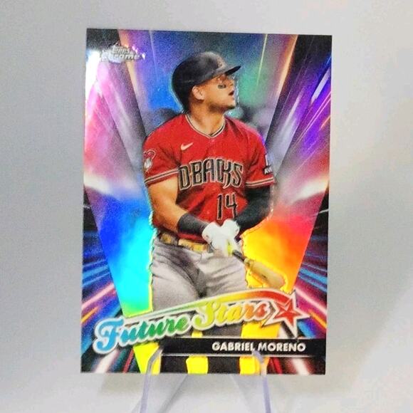 2024 Topps Chrome - Future Stars Gabriel Moreno #FS-4 REFRACTOR - Picture 2 of 4